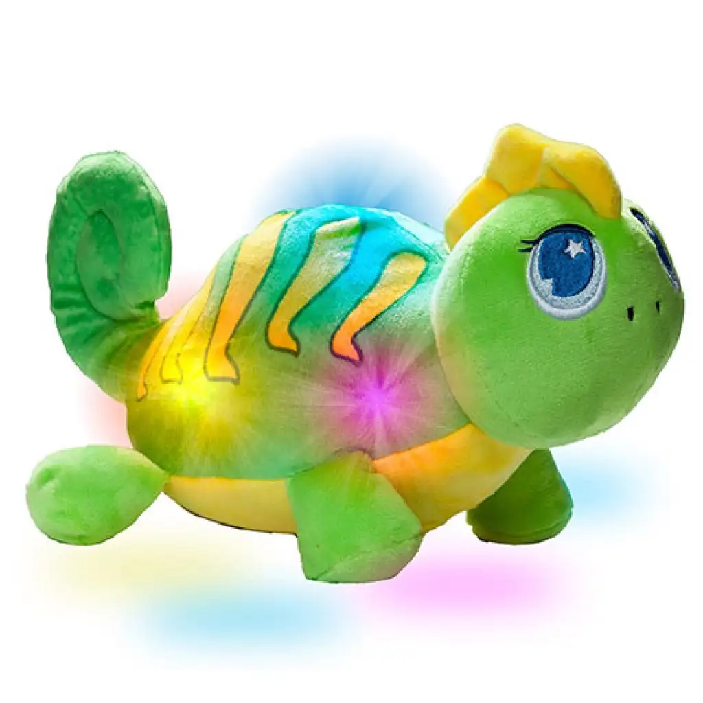 Molto: GusyLuz Plüsch-Chamäleon Schlafbegleiter mit Licht kép 3