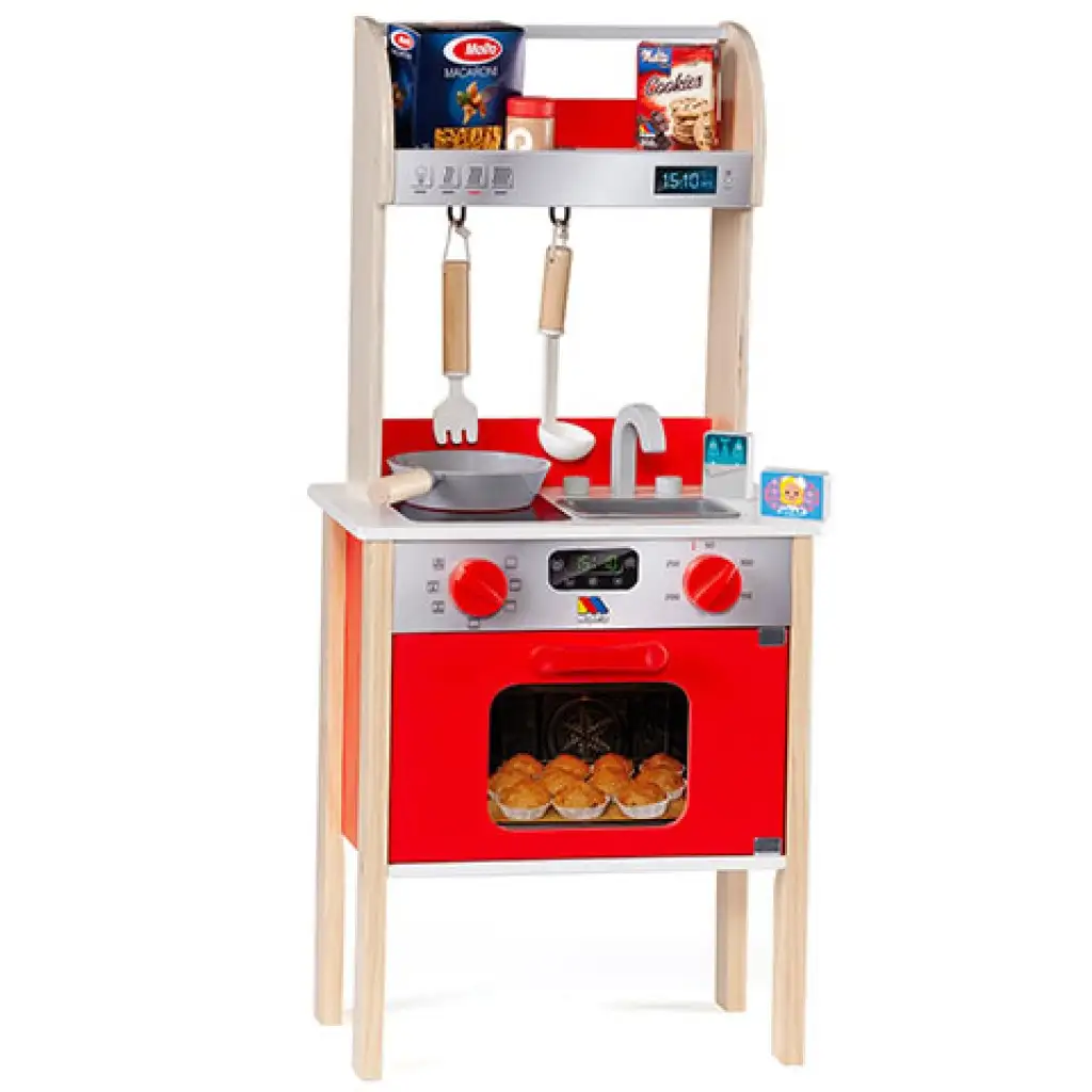 Molto: Nature My First Spielküche Holzspielset mit 10 Zubehörteilen kép 3