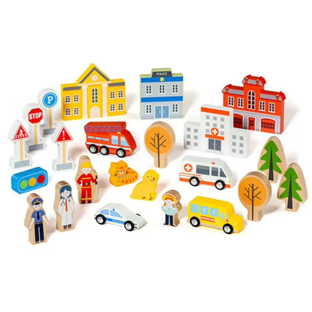 Molto: Nature My First Stadt Holzspielset 55-teilig kép 3