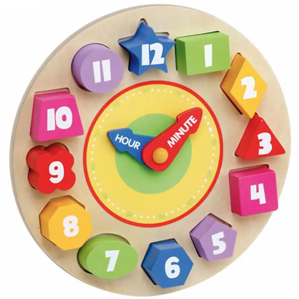 Molto: Nature Oh! Uhr Formsortierer Holzspielzeug kép 2