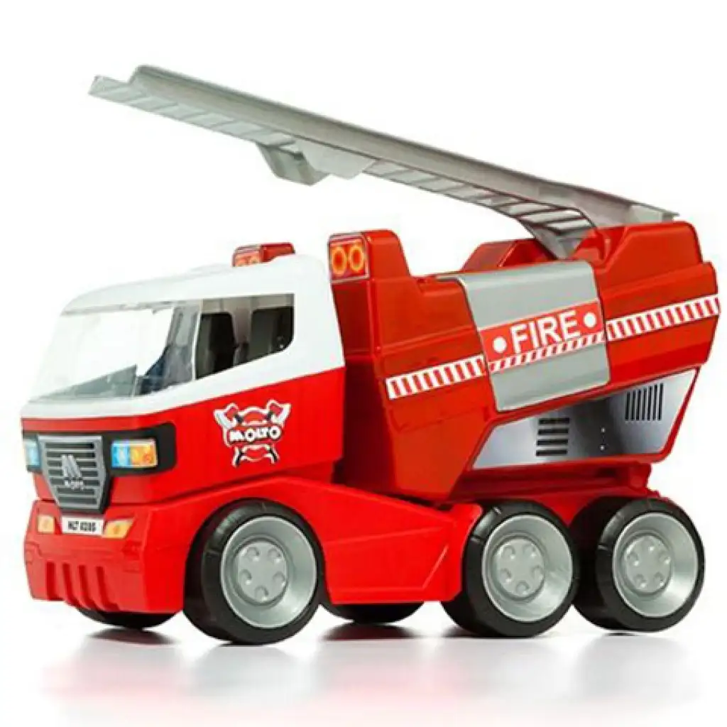 Molto: Rote Feuerwehrleiterwagen 40cm kép 4