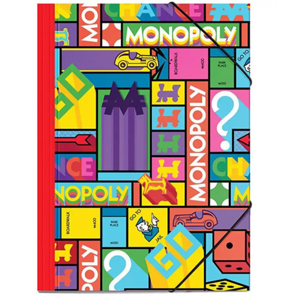 Monopoly Gummibandmappe 25x35cm