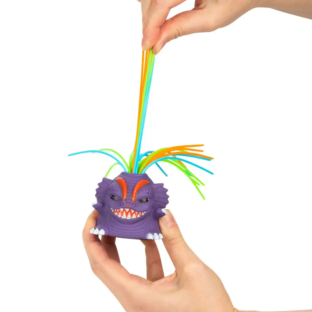 Monster Fun: Lustige haarige Monsterfigur mit dehnbarem Haar in verschiedenen Varianten 1 Stk. kép 2