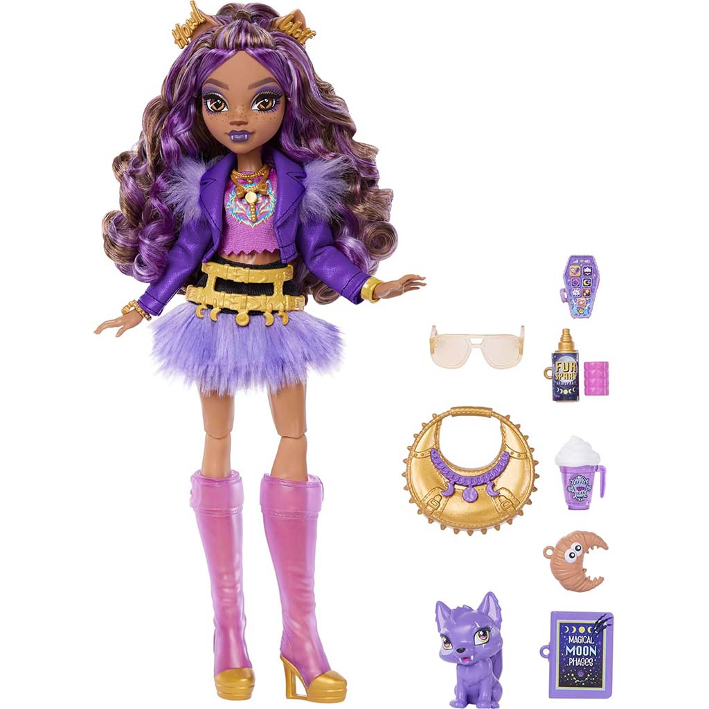 Monster High Clawdeen Wolf Puppe mit Zubehör – Mattel kép 4