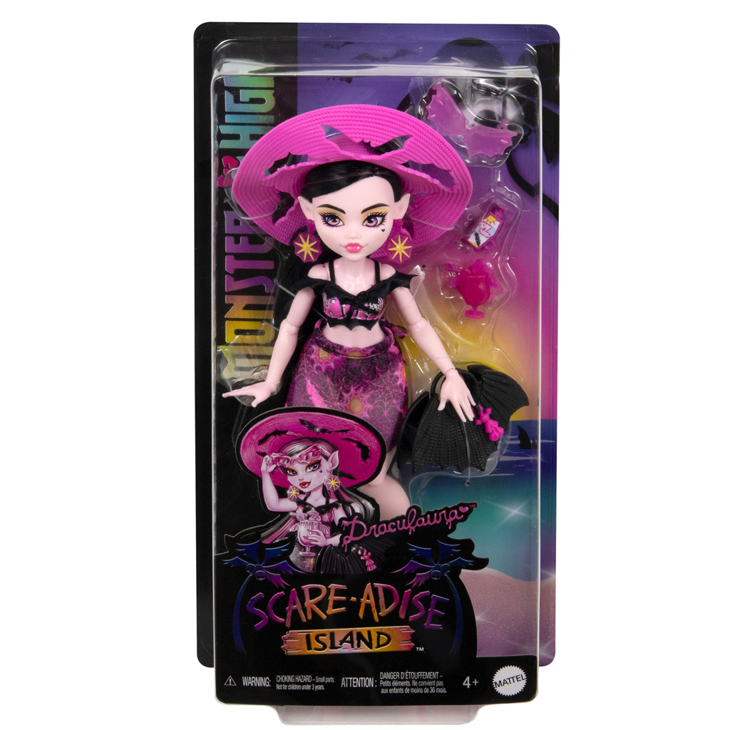 Monster High: Gruselparadies-Insel – Draculaura Puppe mit Zubehör - Mattel