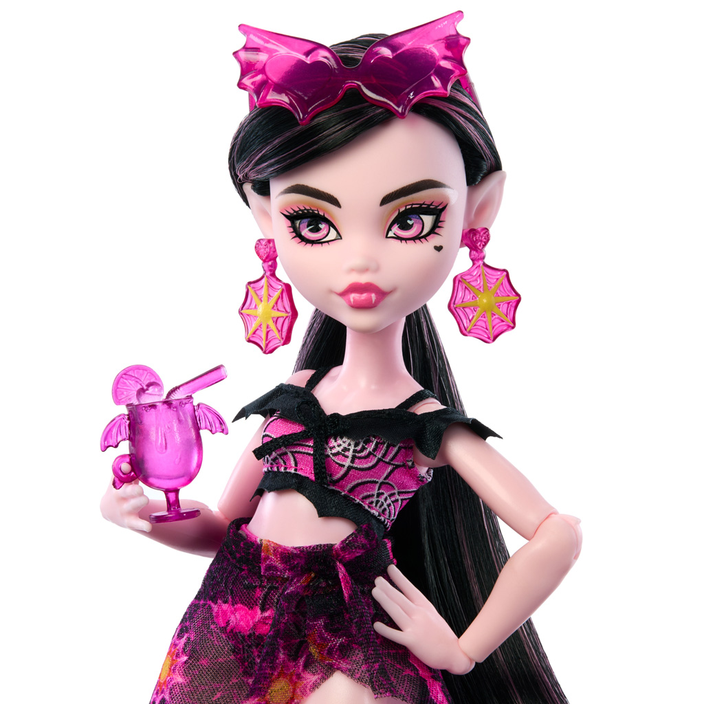 Monster High: Gruselparadies-Insel – Draculaura Puppe mit Zubehör - Mattel kép 2