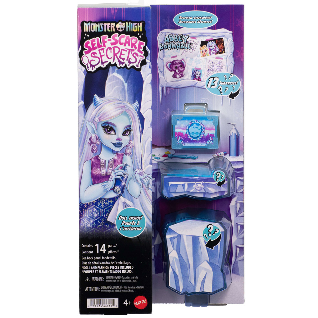 Monster High Gruselpflege Abbey Bominable Puppe mit Zubehör – Mattel