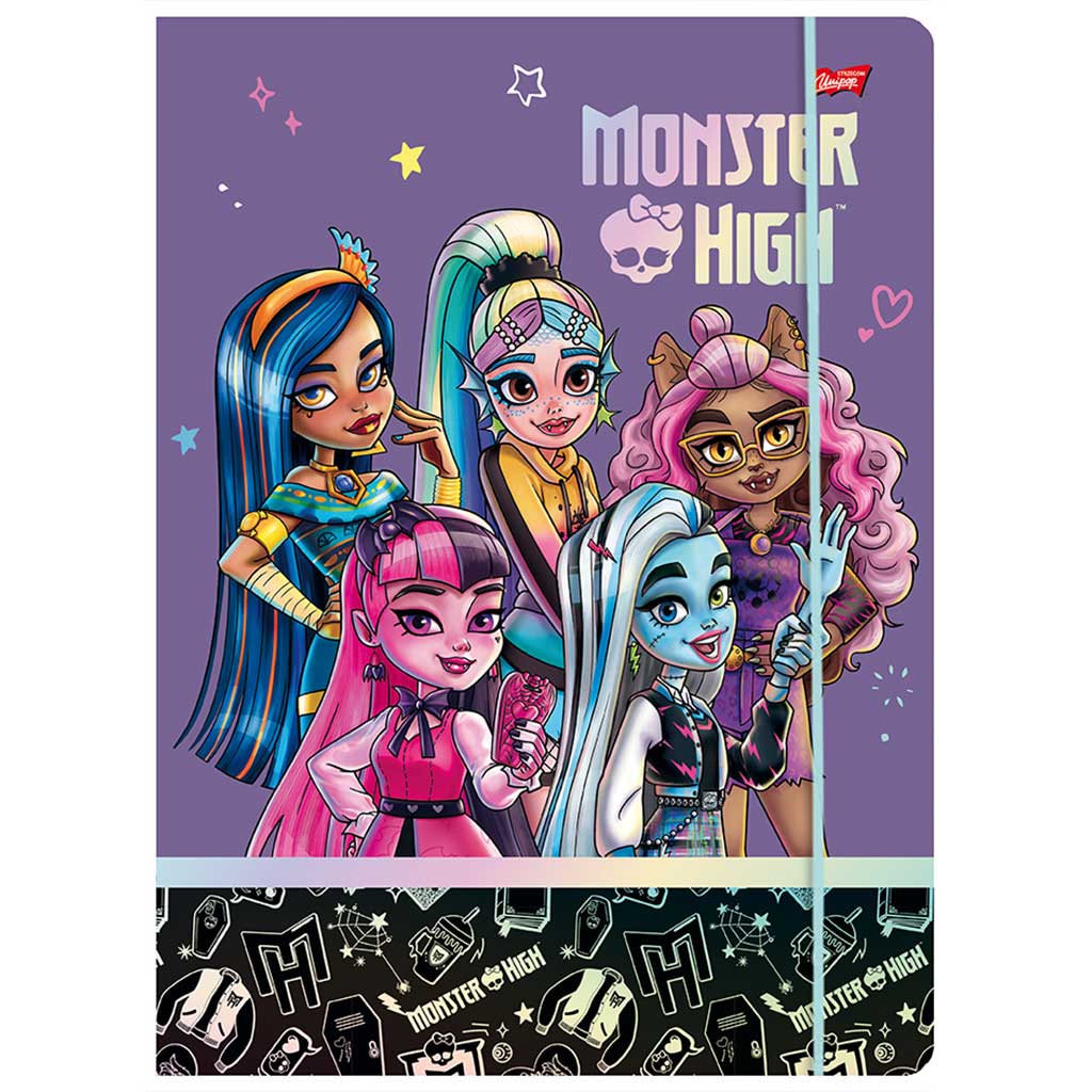 Monster High Gummimappe in A4-Größe
