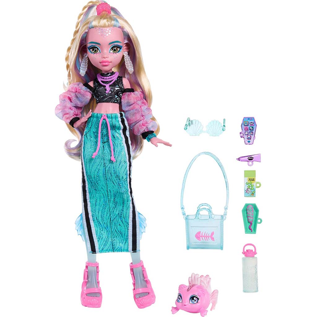 Monster High Lagoona Blue Puppe mit Zubehör - Mattel kép 3