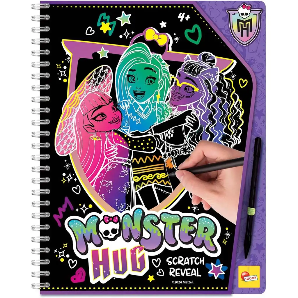 Monster High: Monster Hug Bildkratz-Set - Lisciani