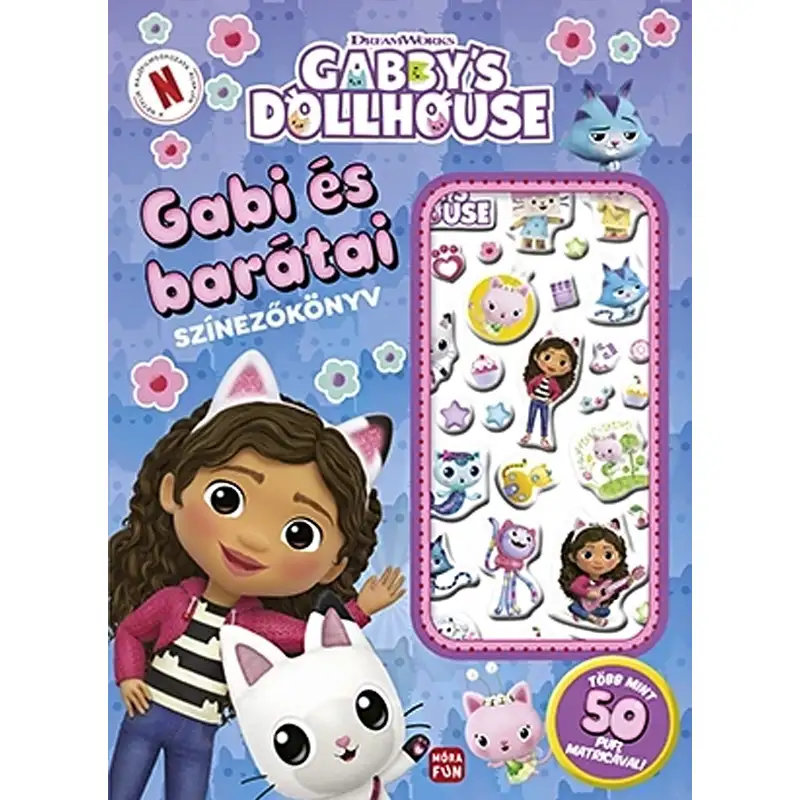 Móra: Gabi und seine Freunde - Gabis Puppenhaus - Malbuch mit Puffy-Stickern