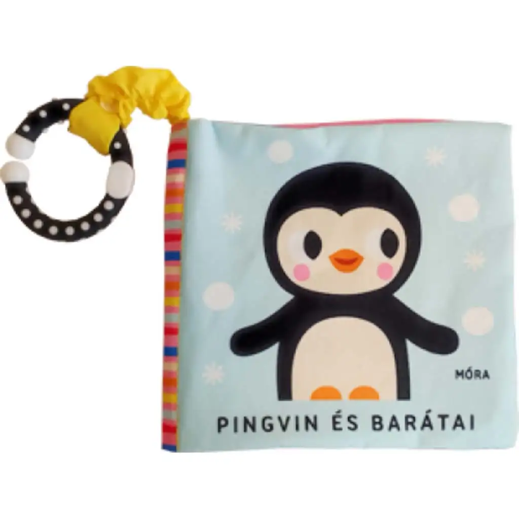 Móra: Pinguin und seine Freunde knisterndes Stoffbuch mit Beißring