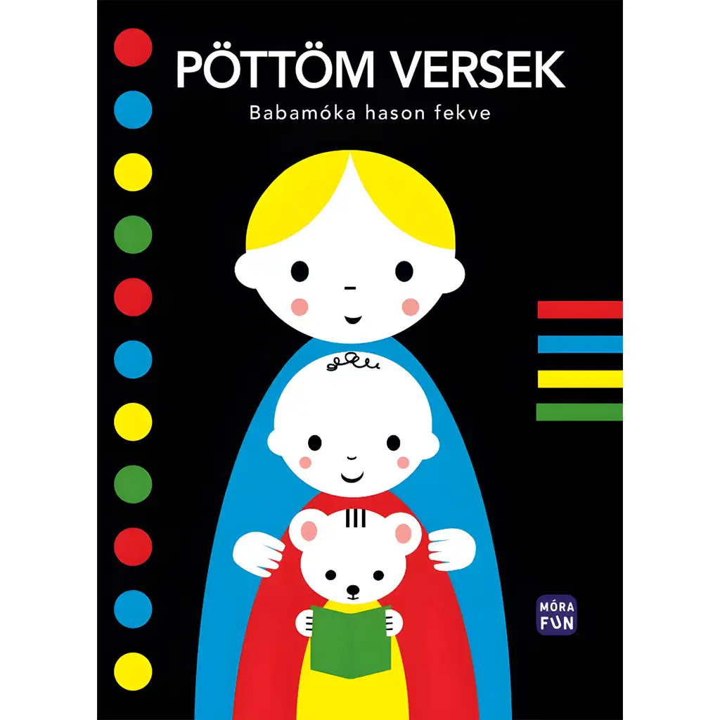 Móra: Winzige Verse - Babamóka auf dem Bauch liegend, besonderes Leporello