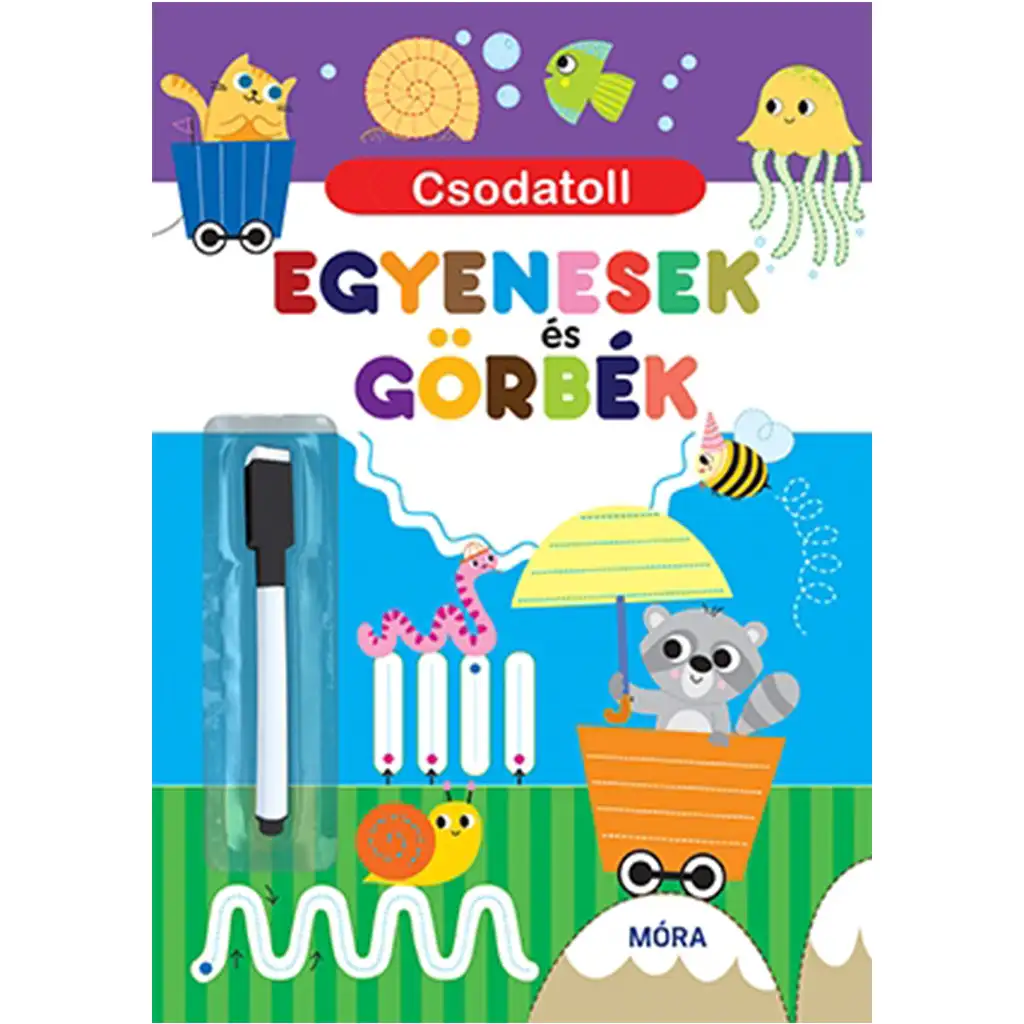 Móra: Zauberfeder - Interaktives Beschäftigungsbuch für Geraden und Kurven