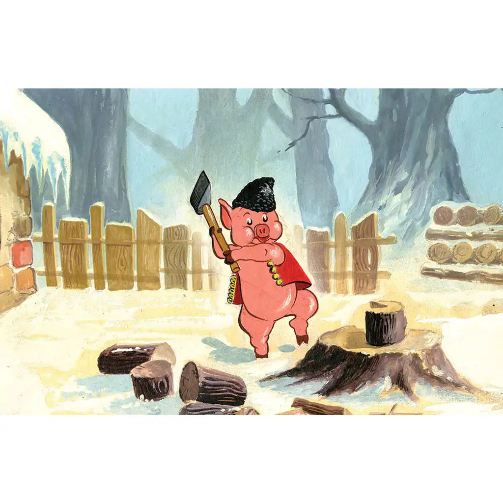 Móricz Zsigmond: Das kleine Schweinchen und die Wölfe Diafilm