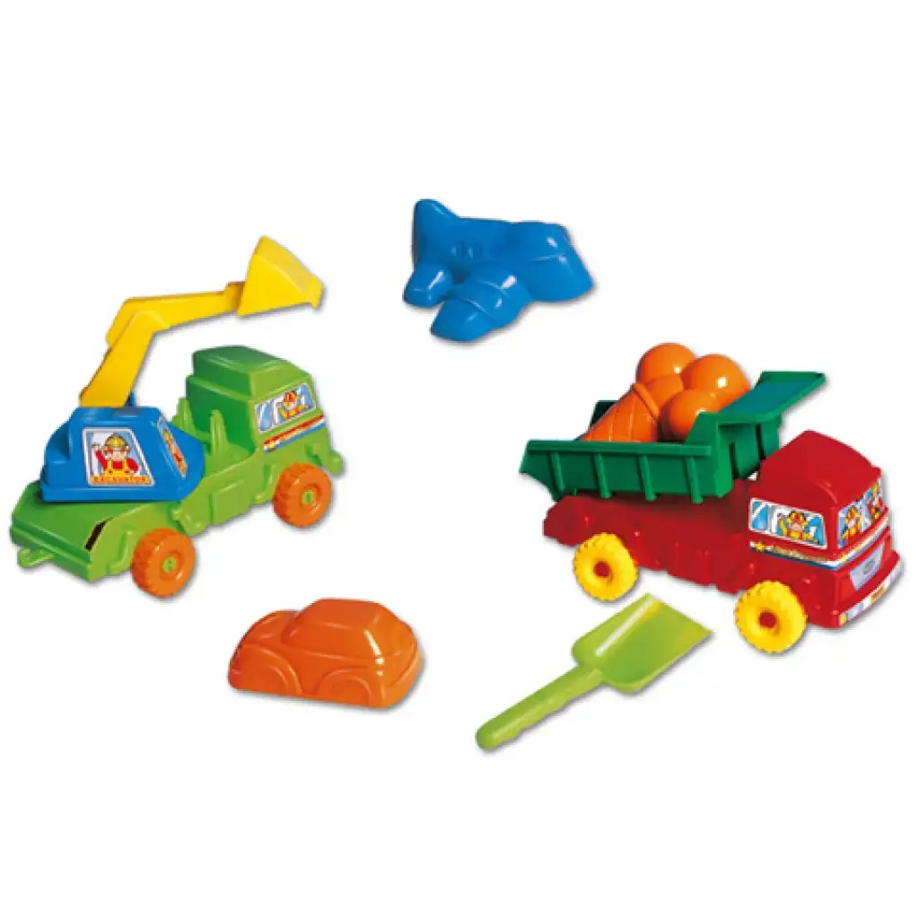 Multi-Truck Sandkasten-Baufahrzeuge - D-Toys