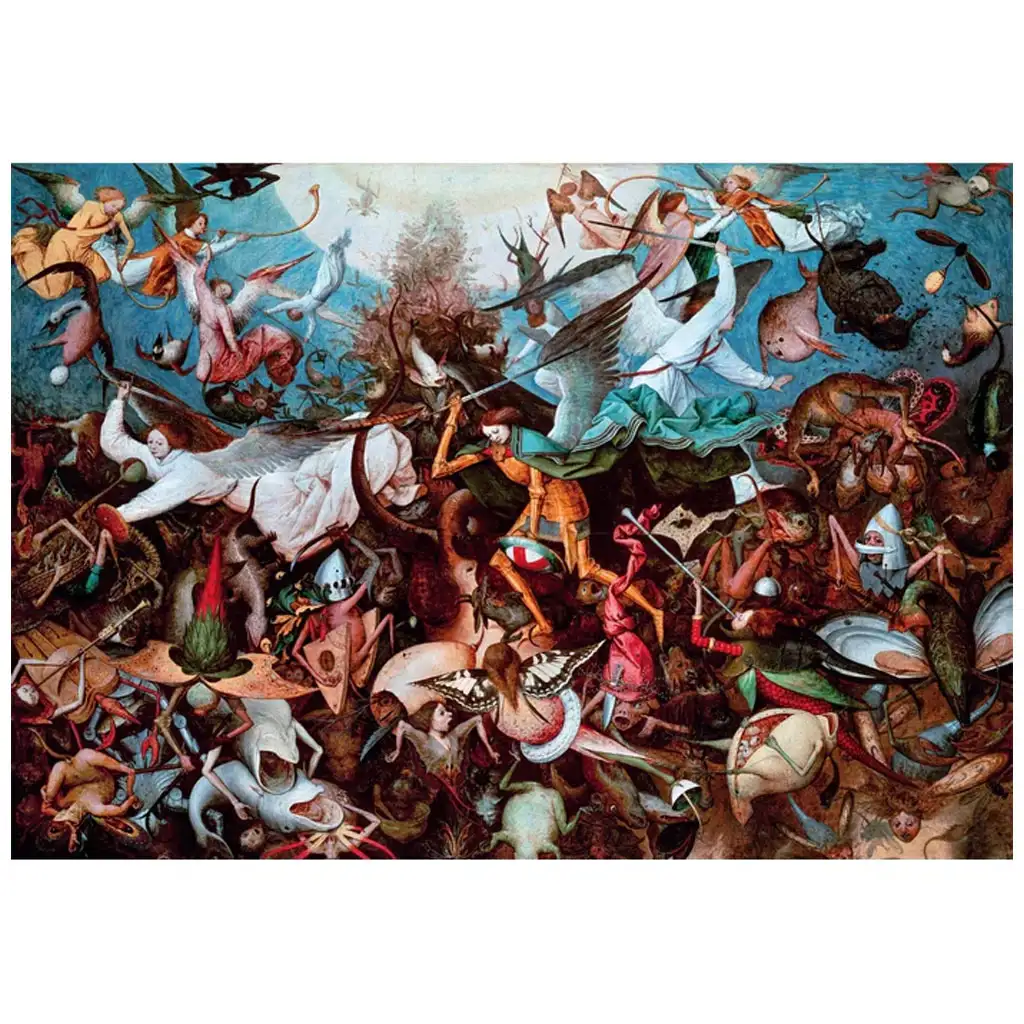 Museum Collection: Bruegel - Der Sturz der rebellischen Engel 1000-teiliges Puzzle mit Poster - Clementoni kép 2