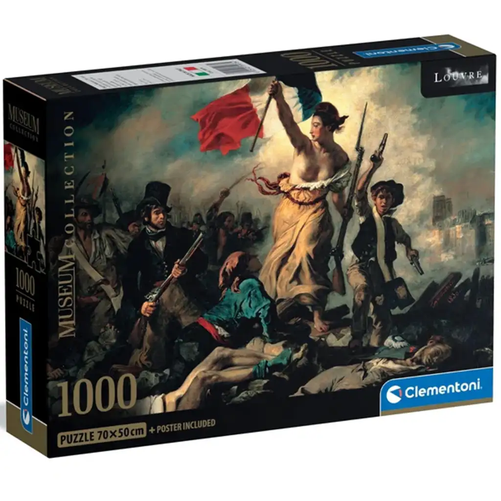 Museum Collection: Eugène Delacroix - Die Freiheit führt das Volk 1000-teiliges Puzzle - Clementoni