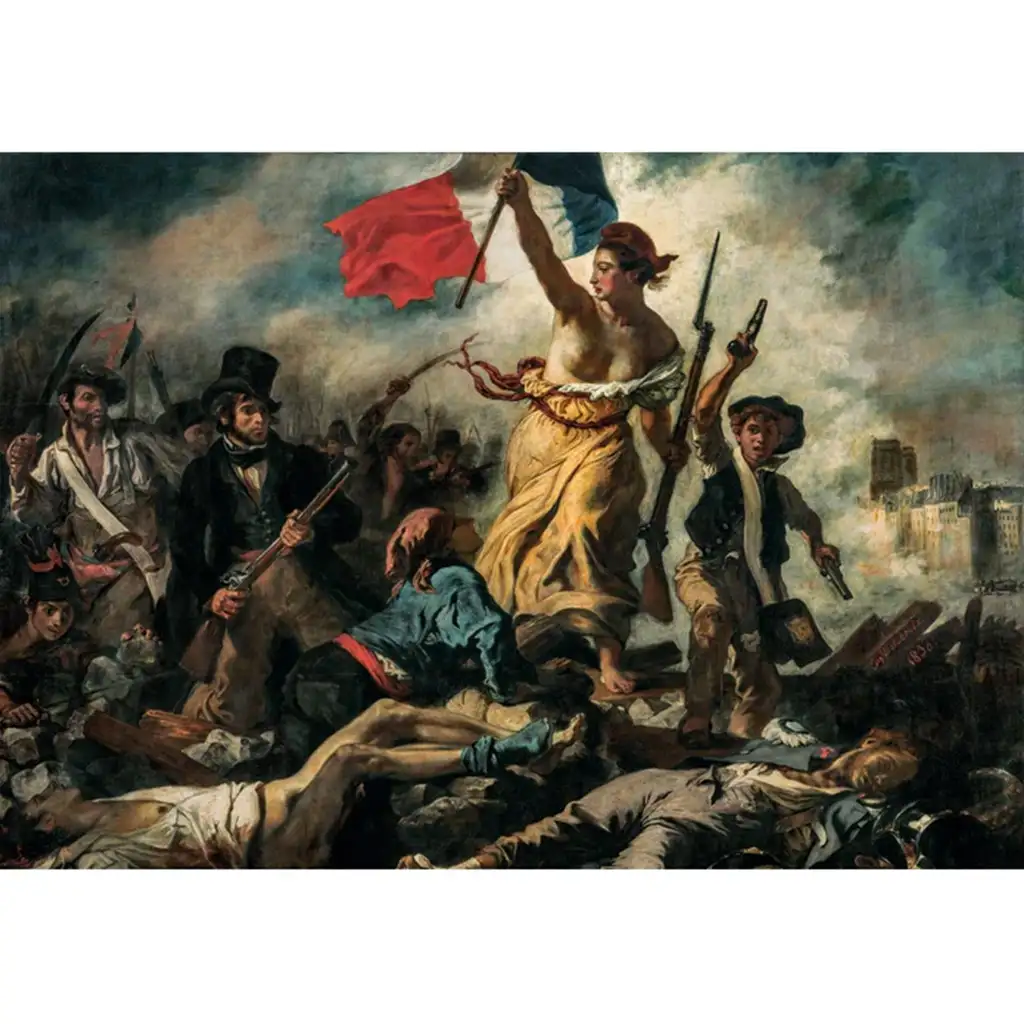 Museum Collection: Eugène Delacroix - Die Freiheit führt das Volk 1000-teiliges Puzzle - Clementoni kép 2