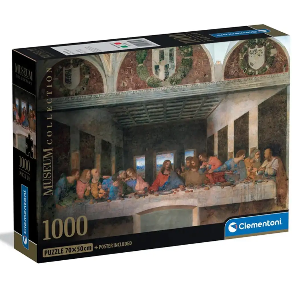 Museum Collection: Leonardo da Vinci - Das letzte Abendmahl 1000-teiliges Puzzle - Clementoni