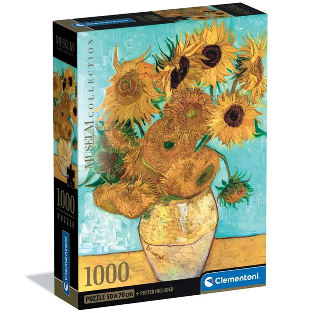 Museum Collection: Van Gogh - Sonnenblumen 1000-teiliges Puzzle - Clementoni