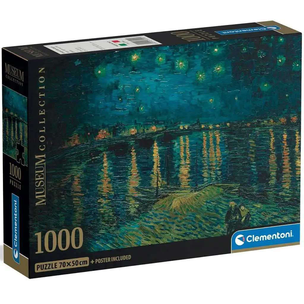Museum Collection: Van Gogh - Sternennacht 1000-teiliges HQC Kompaktpuzzle - Clementoni