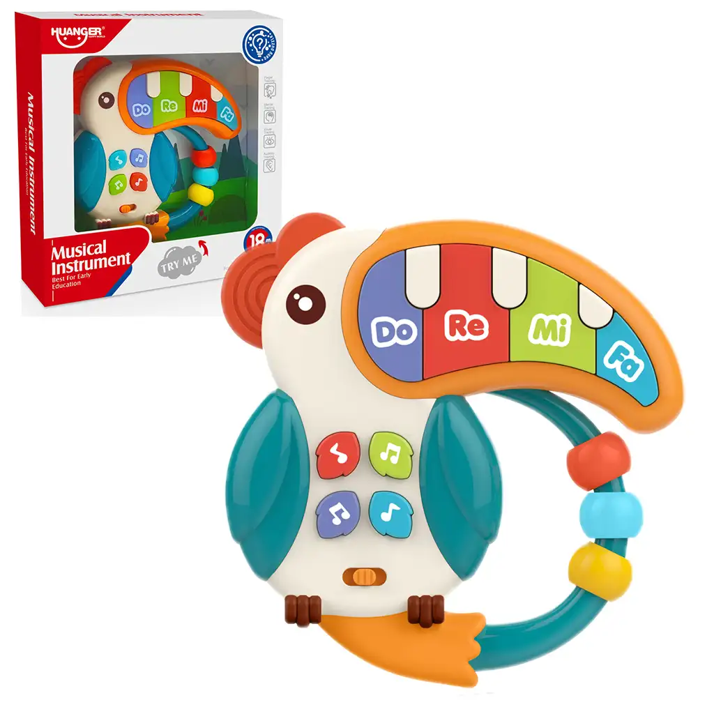 Music World: Musizierender Tukan-Klavier 14cm kép 1