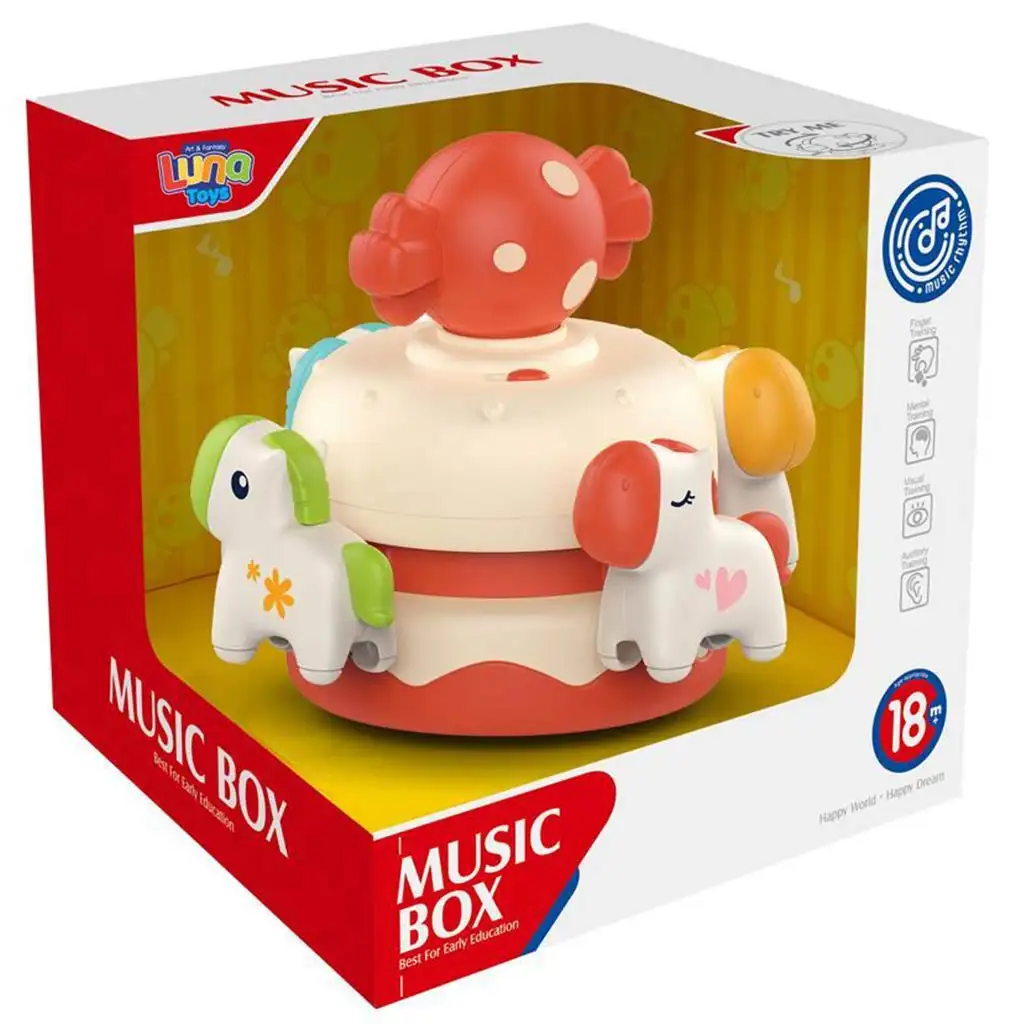 Musikbox in orangefarbener Farbe