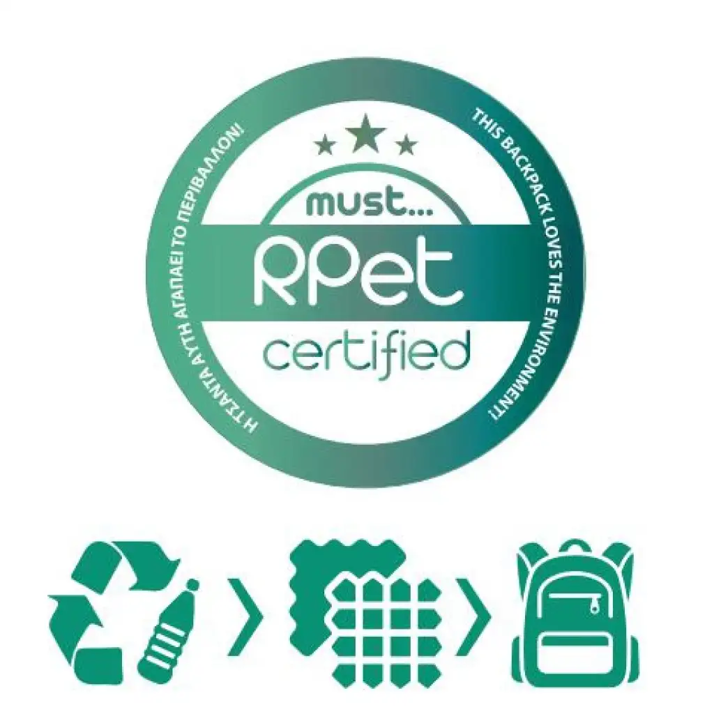 Muss: Hellrosa abgerundete Schultasche, Rucksack 40x30x12cm kép 2