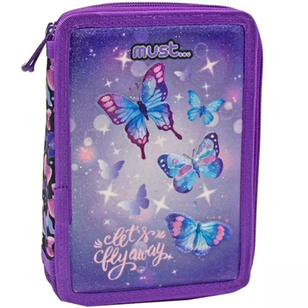 Must... Lass uns wegfliegen gefülltes Etagen-Federmäppchen