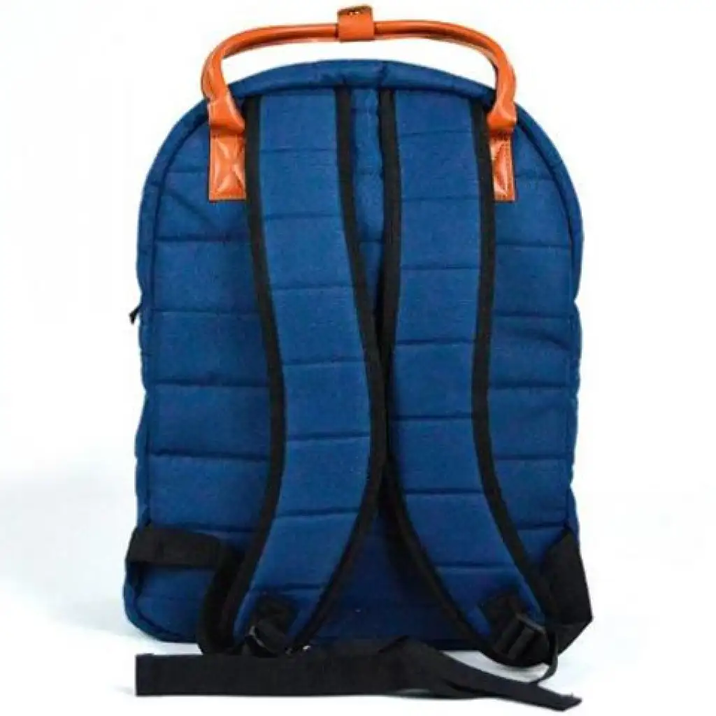 Must: Blauer, abgerundeter Schulranzen, Rucksack 40x30x12cm kép 2