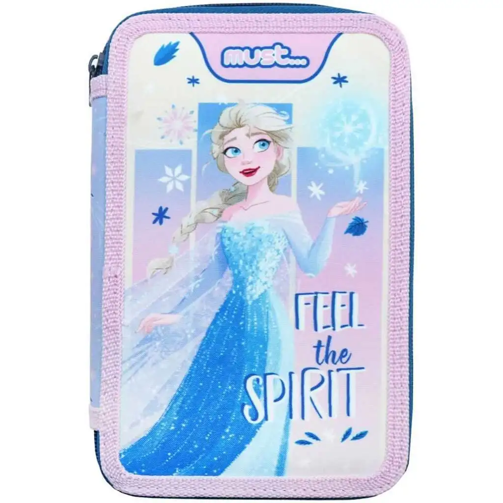 Must: Gefülltes dreistöckiges Federmäppchen mit Eiskönigin-Motiv