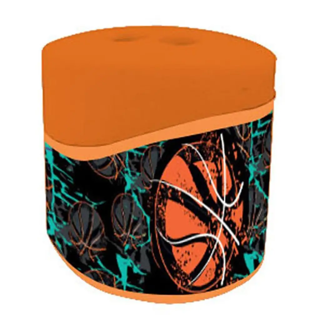 Must: Lass uns mit einem doppelten Spitzer mit Behälter und Basketballmuster spielen. kép 2