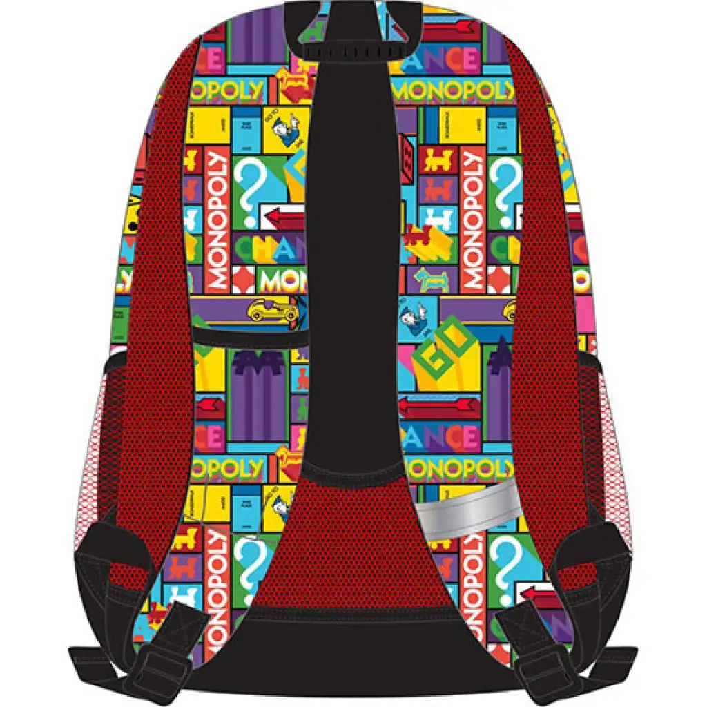 Must: Monopoly abgerundeter dreifach unterteilter Schulranzen, Rucksack 33x16x45cm kép 2