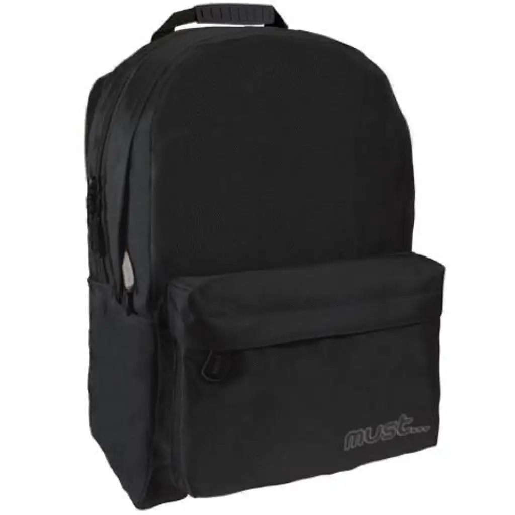 Must: Moon Jeans schwarzer Schulranzen, Rucksack 32x19x42cm