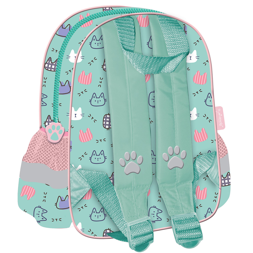 My Little Friend Fluffy Kitty Katzen-Kindergartenrucksack 28x25 cm kép 2