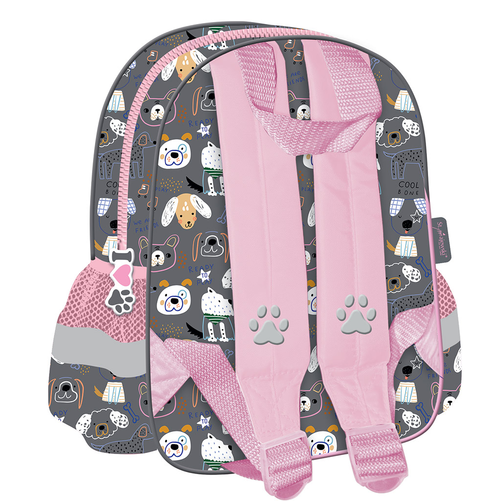 My Little Friend Süßer Pomeranian Kindergarten-Rucksack mit Hundemotiv 28x25cm kép 2