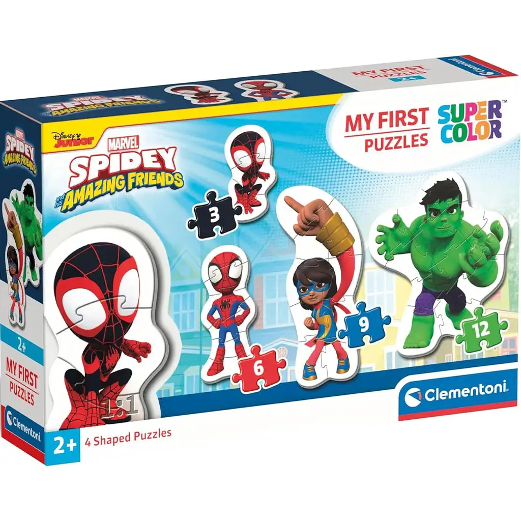 MyFirst Puzzle: 4 in 1 Spidey und seine Freunde Supercolor Puzzle - Clementoni