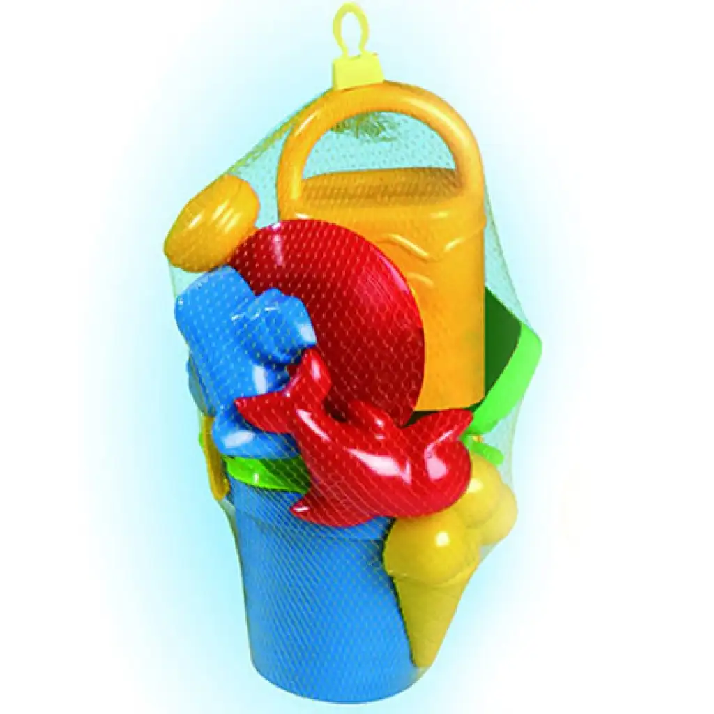 Großes Sandkastenset mit welligem Eimer, 10-teilig - D-Toys kép 2