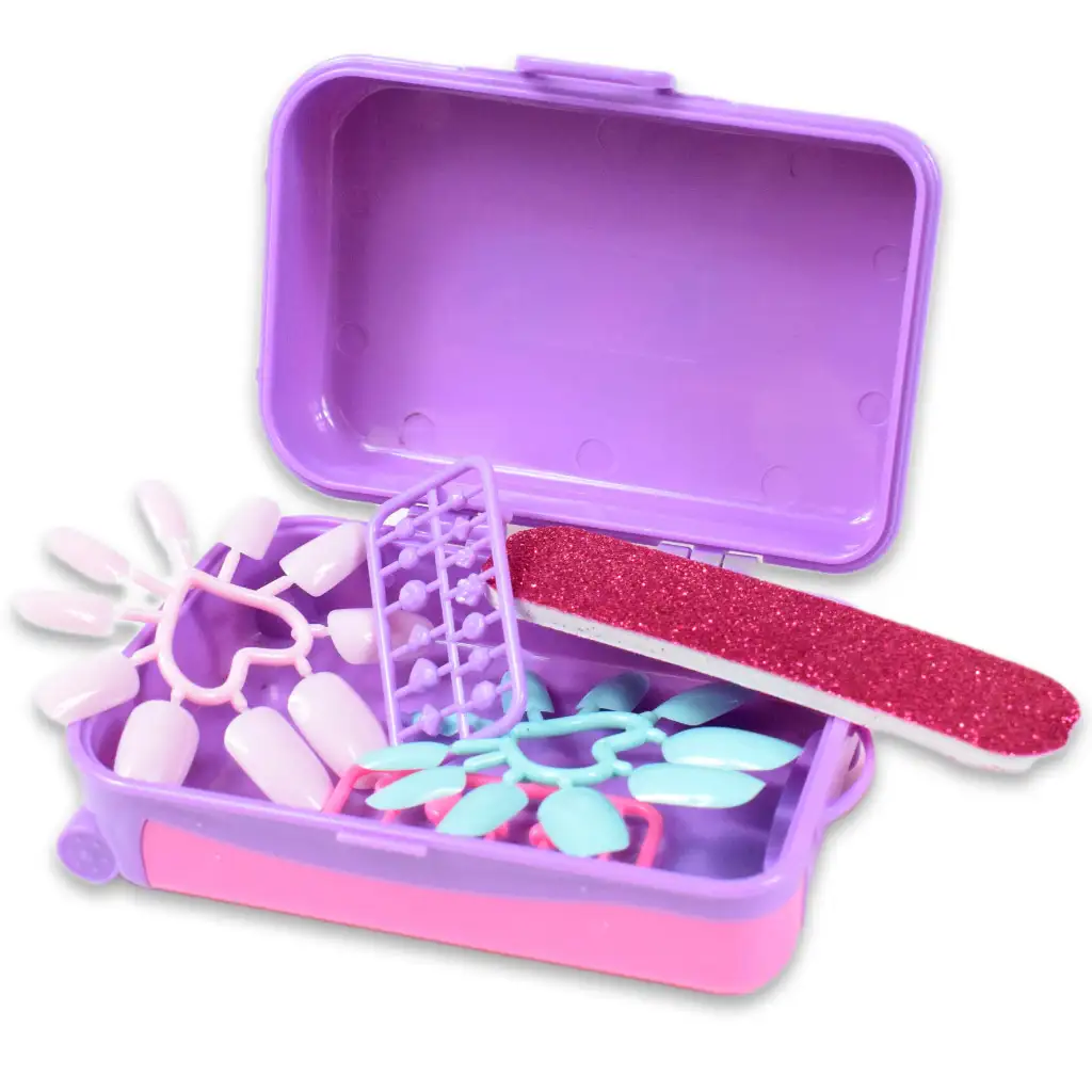 Nail Art: Maniküre-Set mit Koffer, Nagellacken und Zubehör kép 6