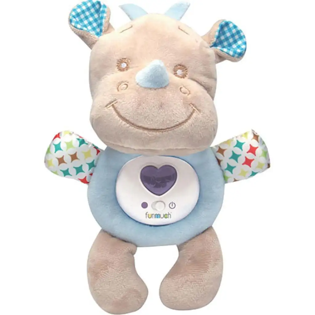 Nashorn Plüsch Nachtlicht mit Ton kép 2