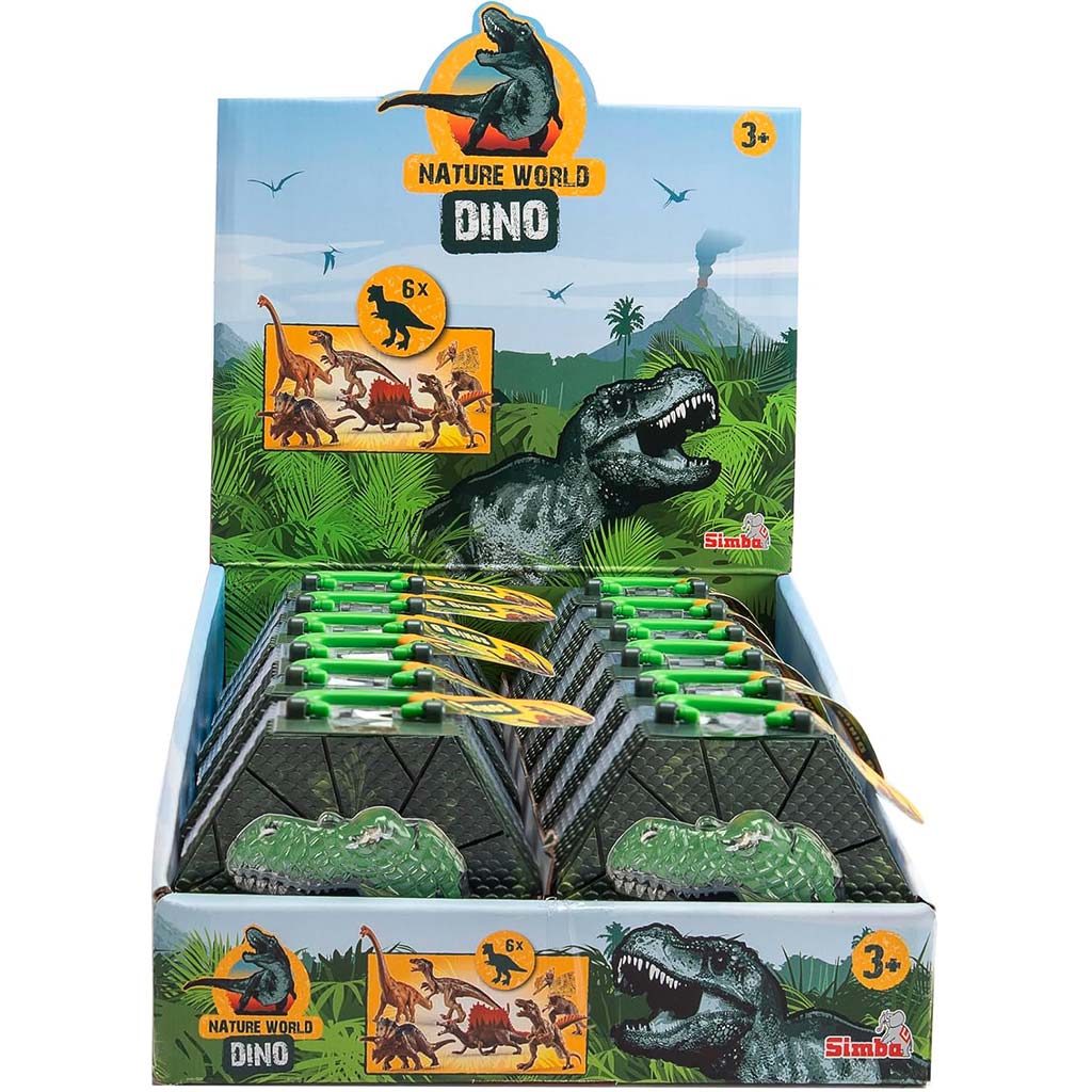 Nature World Dino – Dinosaurier im kleinen Kasten, 6-teiliges Set – Simba Toys
