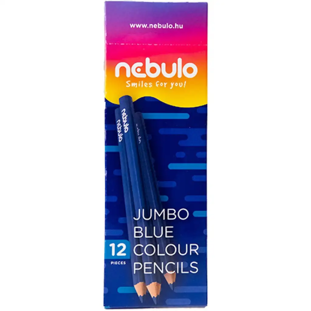 Nebulo: Blauer dreieckiger Jumbo-Buntstift 1 Stk.