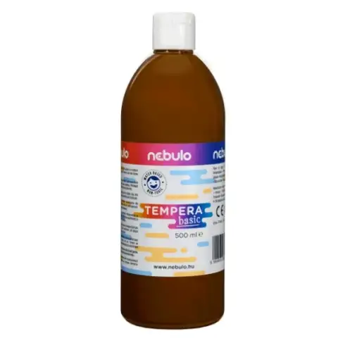 Nebulo: Braune flüssige Temperafarbe in 500ml Flasche
