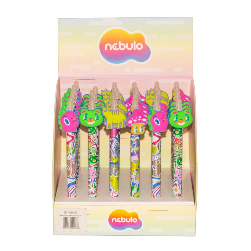 Nebulo: Gelstift mit Druckknopf, radierbar, Mushroom Forest, verschiedene Ausführungen, 1 Stück