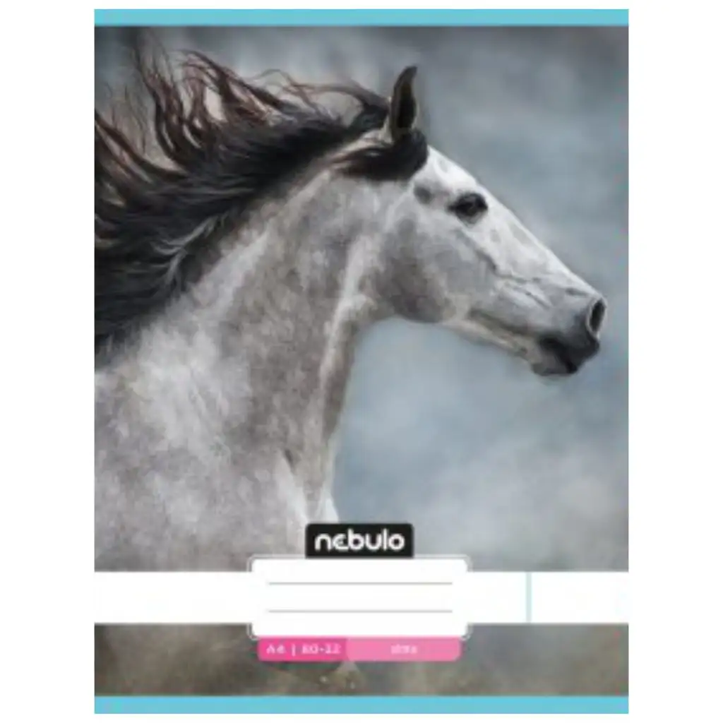 Nebulo: Graues Pferd glattes Heft A4 80-32