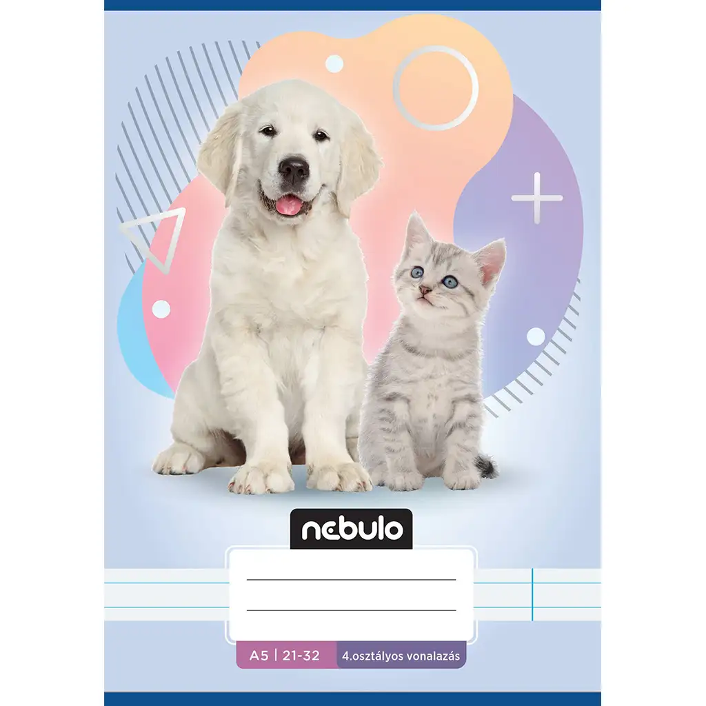 Nebulo: Hund-Katze-Muster 4. Klasse liniertes Heft A/5 21-32