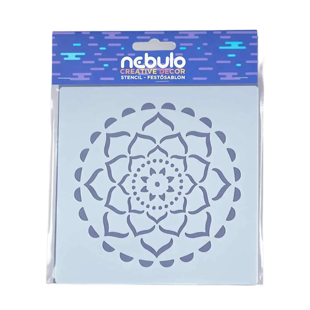 Nebulo: Mandala Kunststoff-Schablonenblatt