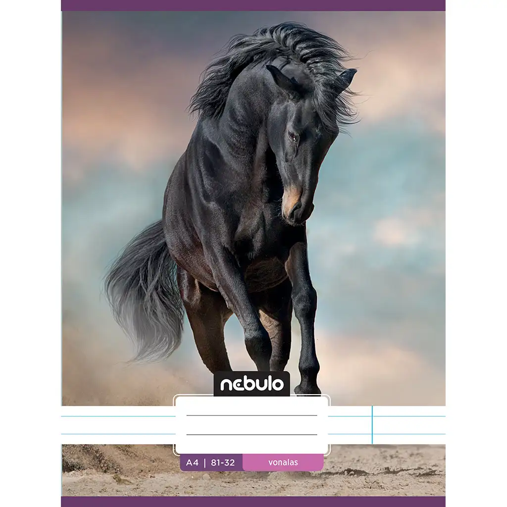 Nebulo: Pferd im Sand liniert Heft 81-32 A/4