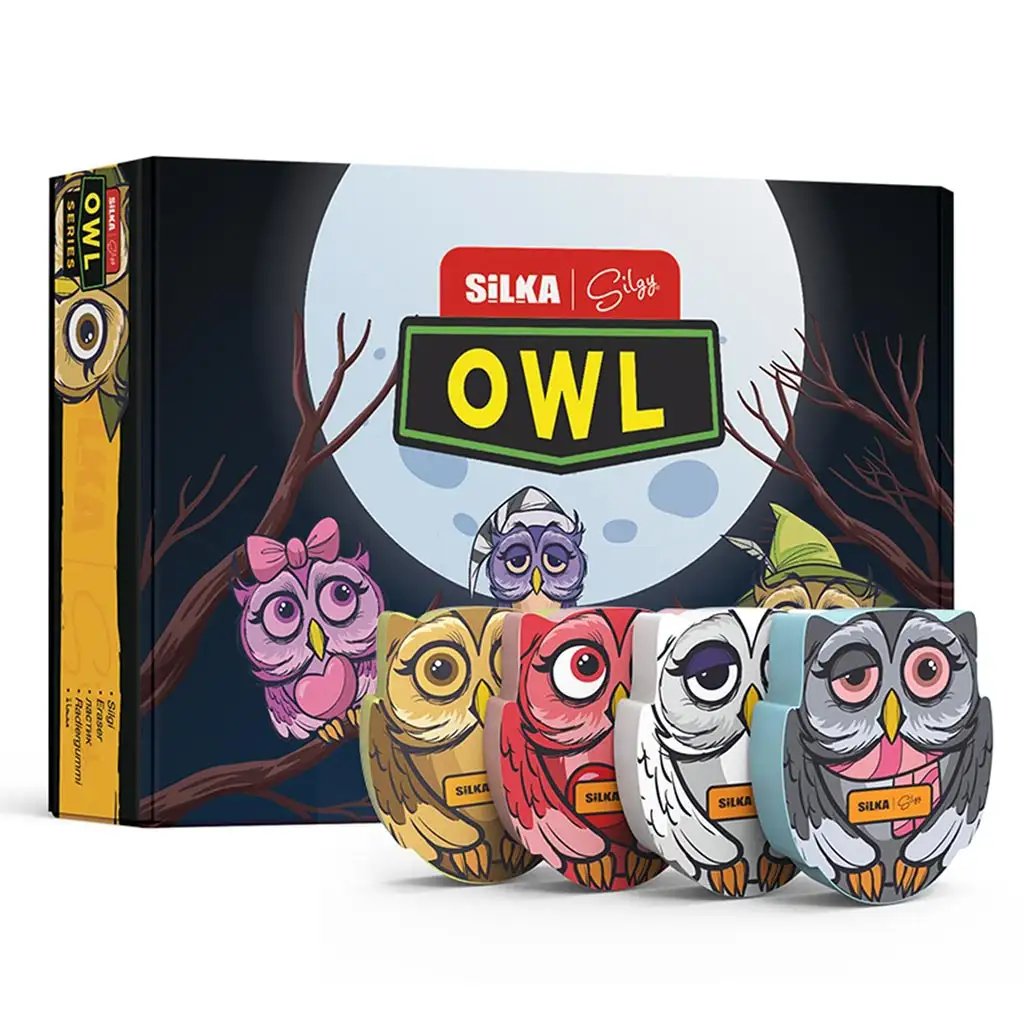 Nebulo: Silka Radiergummi - Eulenmuster 1 Stk